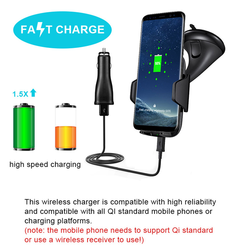 wireless charger vehicle dock