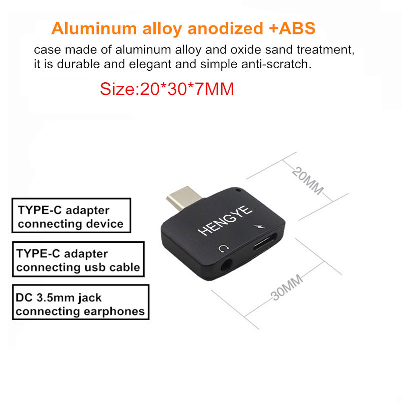 type c to 3.5mm audio adapter