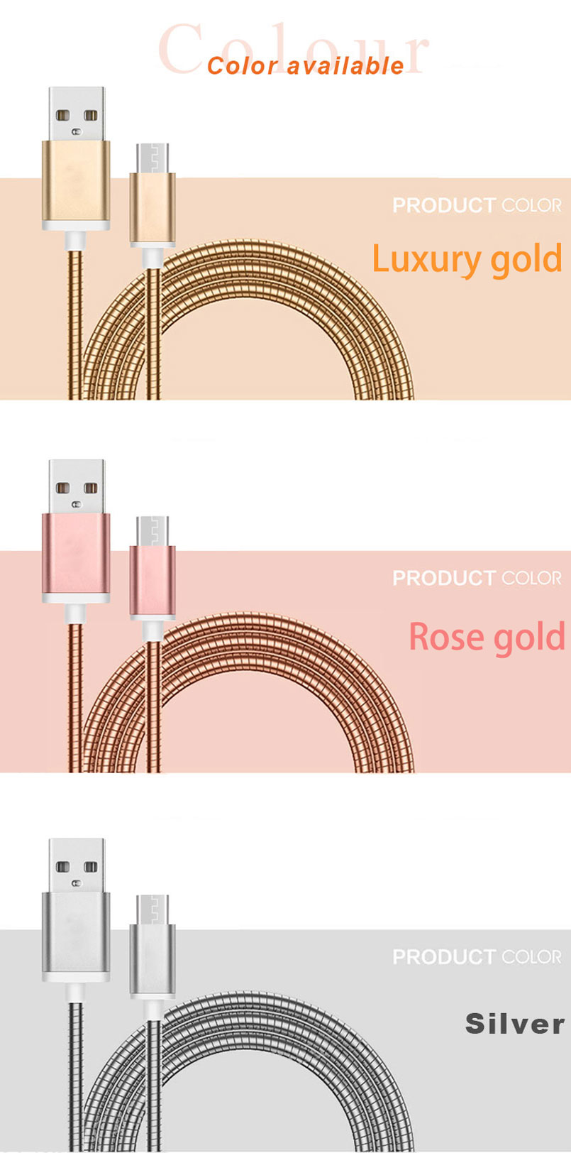 usb charging cable for android mobile phone