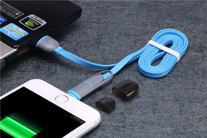 2 in 1 phone usb cable